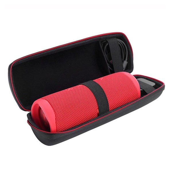 JBL Flip 5 -kaiutinlaukku - Musta / Punainen Red