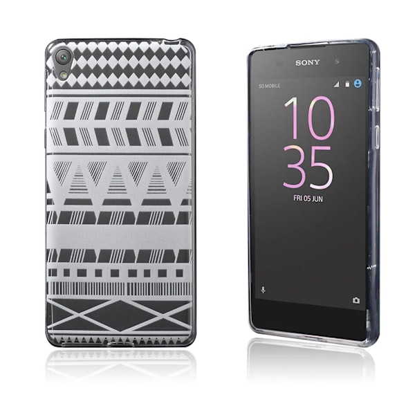 Blixen Sony Xperia E5 Tunt Plastskal - Geometriskt Mönster Transparent