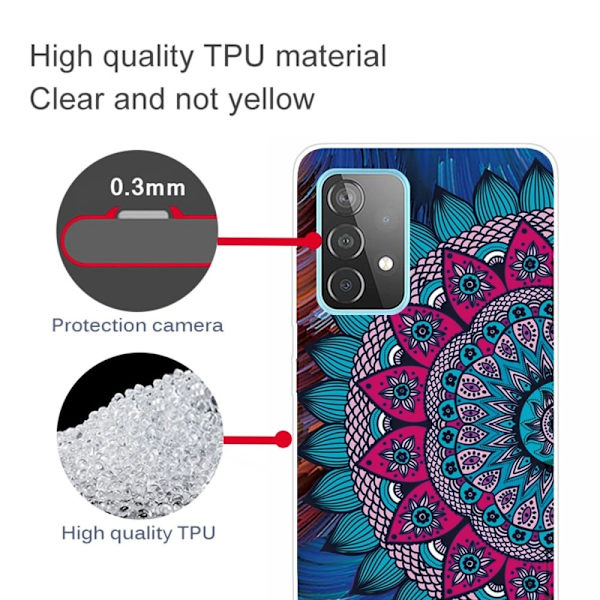 Deco Samsung Galaxy A73 skal - Mandala Blomma multifärg
