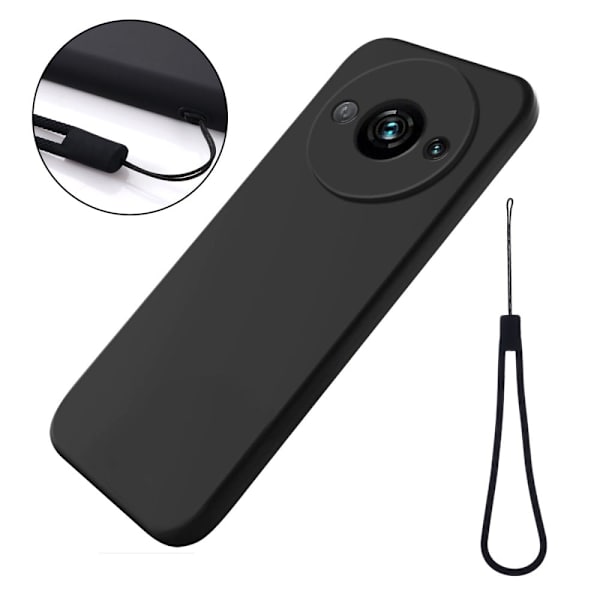 Matte Liquid Xiaomi Redmi A3 / Xiaomi Poco C61 silikone cover - Sort Black