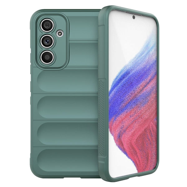 Mjukt greppformat Samsung Galaxy A54 skal - Grön Grön