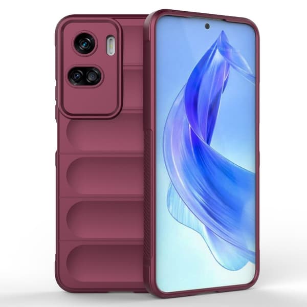 Blødt grebsformet Honor 90 Lite cover - Rødvin Red