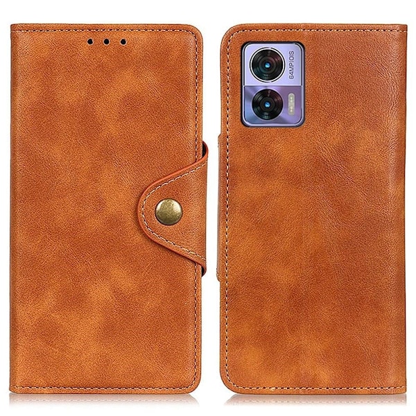 Alpha Motorola Edge 30 Neo Flip Etui - Brun Brown