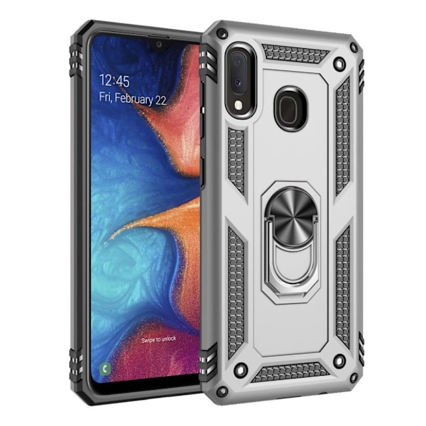Bofink Combat Samsung Galaxy A20e cover - Sølv Silver grey