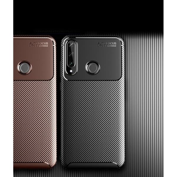 Carbon Shield Huawei Y6p kuoret - Ruskea Brown