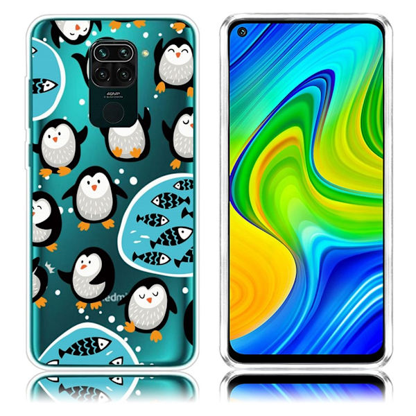 Deco Xiaomi Redmi Note 9 Cover - Pingvin White