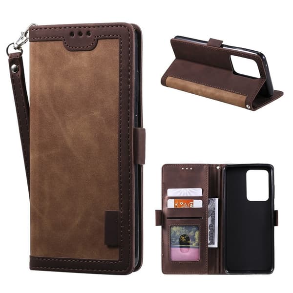 Surburbian Samsung Galaxy S21 Ultra Flippetui - Brun Brown