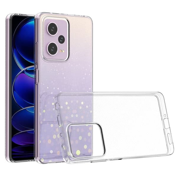 Erittäin ohut läpinäkyvä kotelo Xiaomi Poco X5 Pro / Note 12 Pro / 12 Pro nopeus Transparent