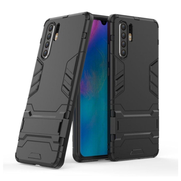 Huawei P30 Pro hybrid kickstand etui - Sort Black