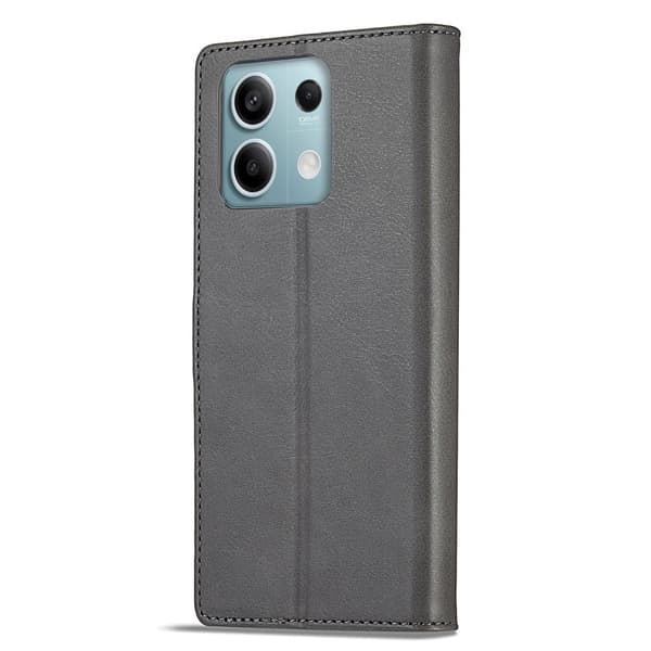 LC.IMEEKE Xiaomi Redmi Note 13 flip case - Harmaa Silver grey
