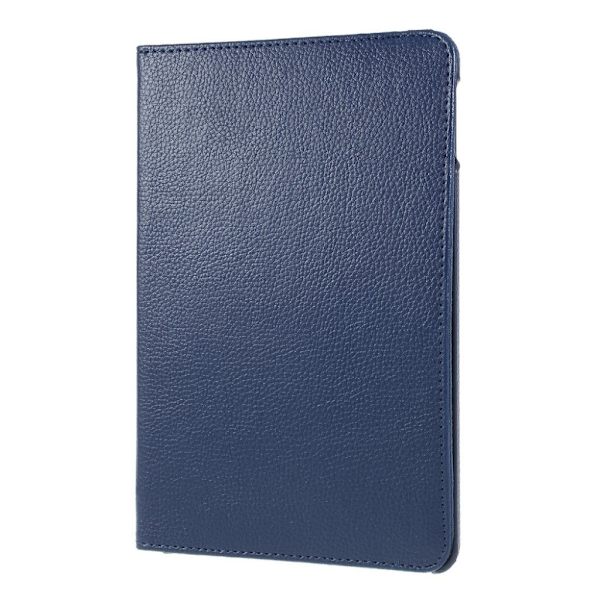 iPad Mini (2019) litchi læder etui - Mørkeblå Blue