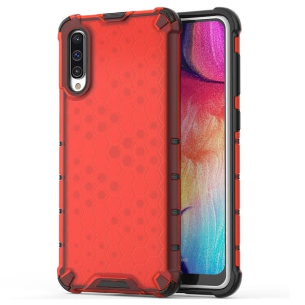 Bofink Honeycomb Samsung Galaxy A50 deksel - Rød Red