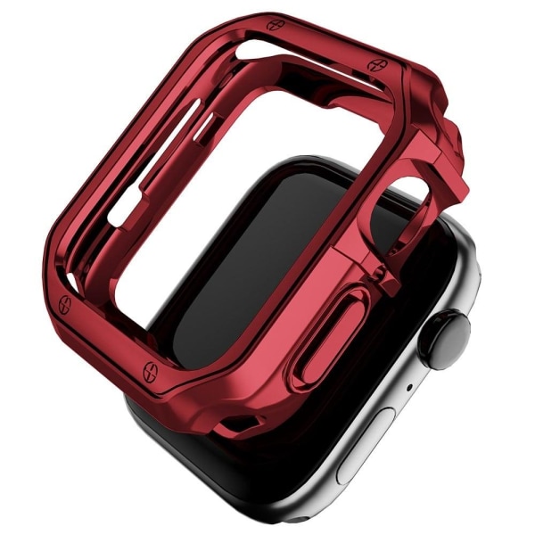 Apple Watchin (41mm) galvanointi laserkaiverrettu suojus - Punainen Red