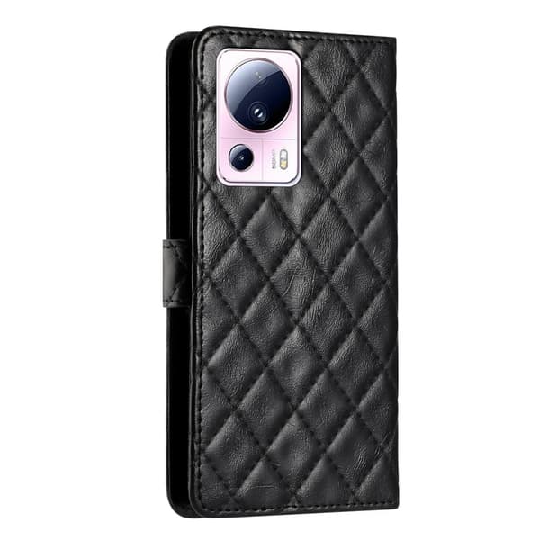 Funktionelt Xiaomi Civi 2 / Xiaomi 13 Lite rombe etui med pung Black