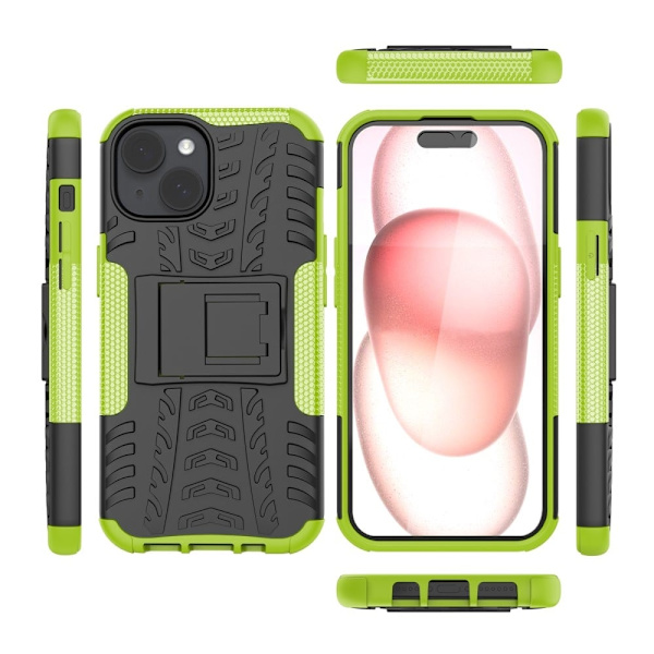 Offroad Suojakotelo iPhone 15 - Vihreä Green