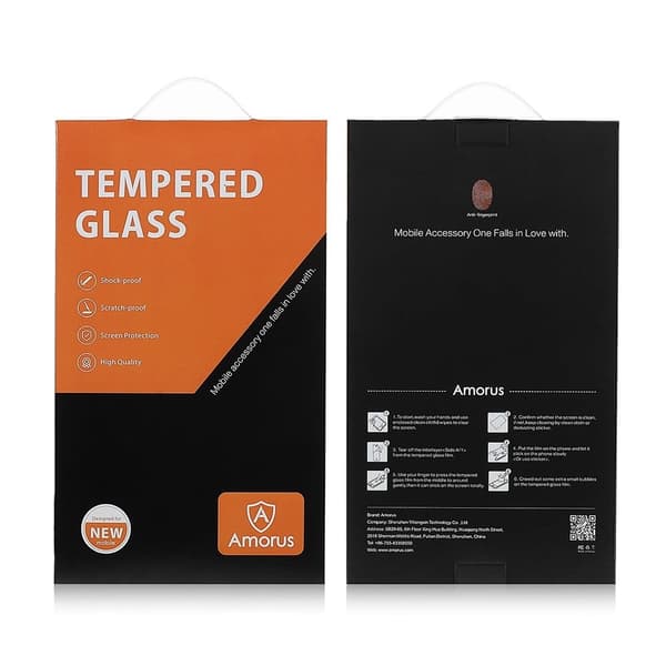 AMORUS ekstra sterk skjermbeskytter i glass til Samsung Galaxy M23 Transparent