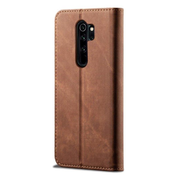 Jeans Xiaomi Redmi Note 8 Pro Flip kotelot - Kahvi Brown