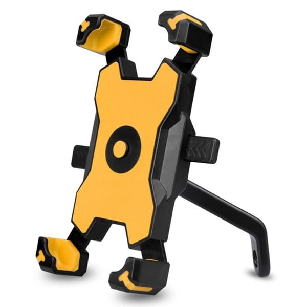 Universal BG-116 telefonholder til cykel/motorcykel - Bakspejl / Gul Yellow