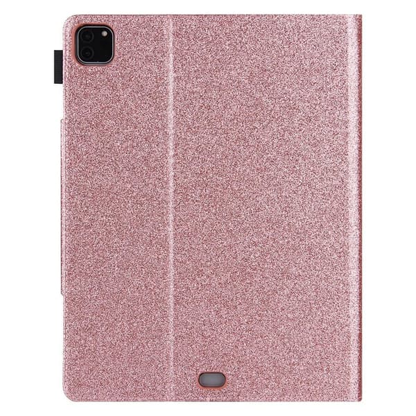 iPad Pro 12.9 (2021) / (2020) / (2018) PU-läderfodral med kortfack - Roséguld Rosa