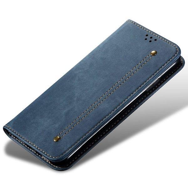 Jeans Samsung Galaxy A54 Flip Fodral - Blå Blå