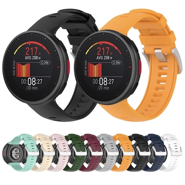 Polar Vantage V2 enfärgat klockarmband i silikon - Rosa Ros Rosa