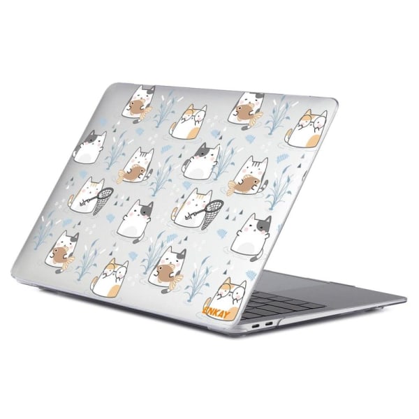 HAT PRINCE MacBook Pro 13 (A2251, A2289, 2020) / M1 / M2 (A2338, 2020) sødt cover i dyrestil - Søde Katte White
