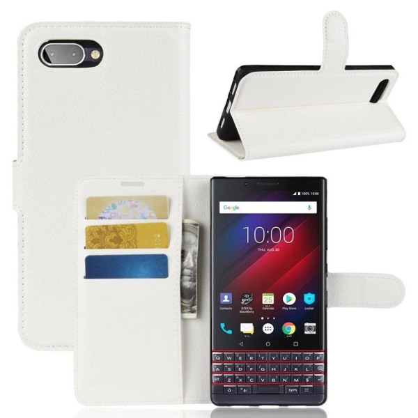 Classic BlackBerry KEY2 LE flip case - White