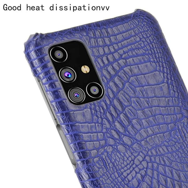 Croco Etui Samsung Galaxy M31s - Lilla Purple