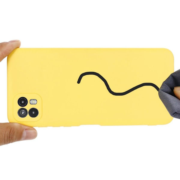 Matta nestesilikoninen kuori Motorola Moto G50 - Keltainen Yellow
