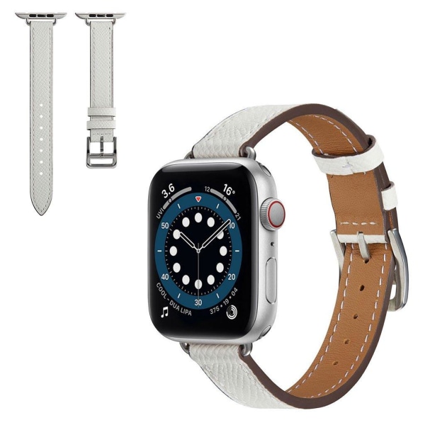 Cross texture leather watch strap for Apple Watch 42mm - 44mm - Vit