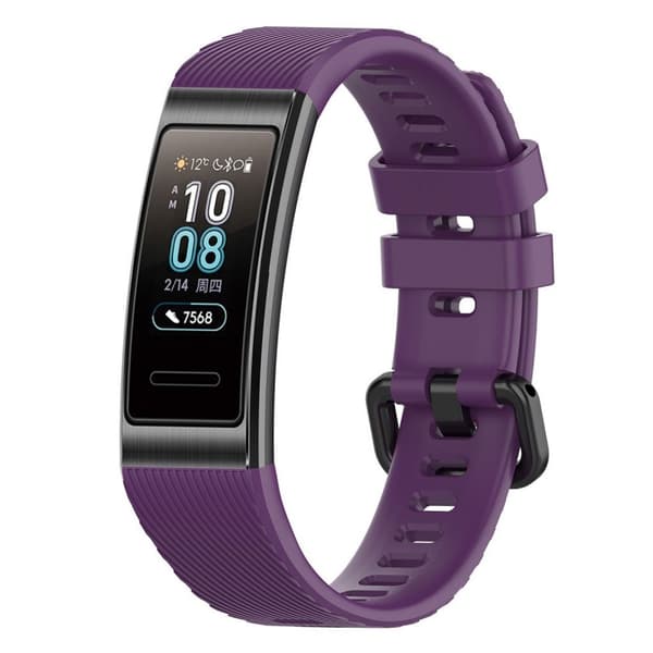 Huawei Talkband 3 Pro / 3 Silikon Klokkereim - Lilla Purple