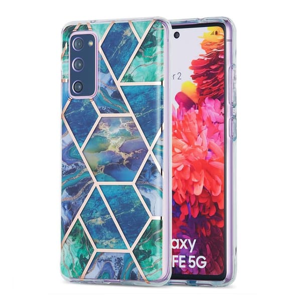 Marmormotiv Samsung Galaxy S20 FE 5G / Samsung Galaxy S20 FE skal - Blå Blå