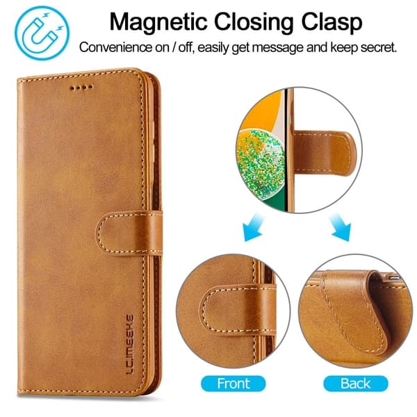 LC.Imeeke Samsung Galaxy A13 5G Flippetui - Lysebrun Brown