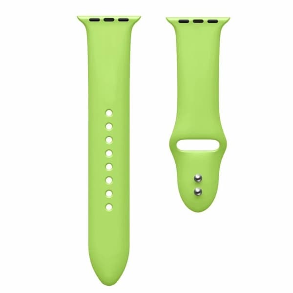 Apple Watch Series 4 40mm kaksoispinninen silikoninen kellonauha - Vihreä Green