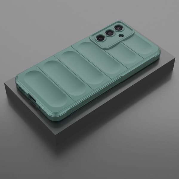 Blødt grebsformet Samsung Galaxy M55 cover - Grøn Green
