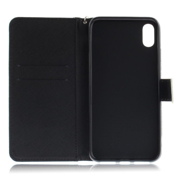 iPhone 9 Plus mobilfodral syntetläder silikon stående plånbok - Lila