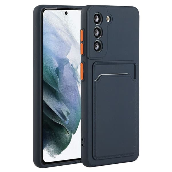 Samsung Galaxy S23 Plus skal med korthållare - Blå Blå