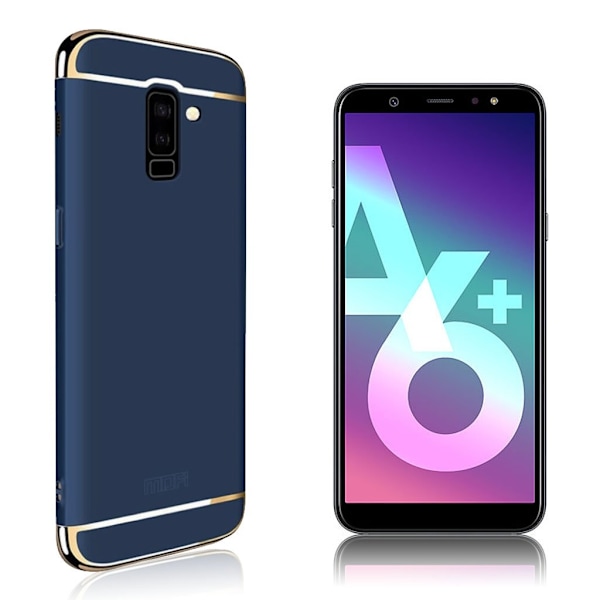 MOFI Samsung Galaxy A6 Plus (2018) avtagbart fodral i guard-serien - Blå Blå