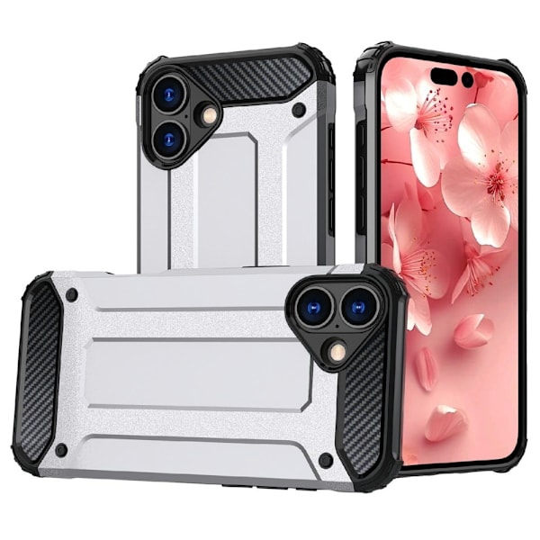 Armour Guard iPhone 16 Plus cover - Sølv Silver grey