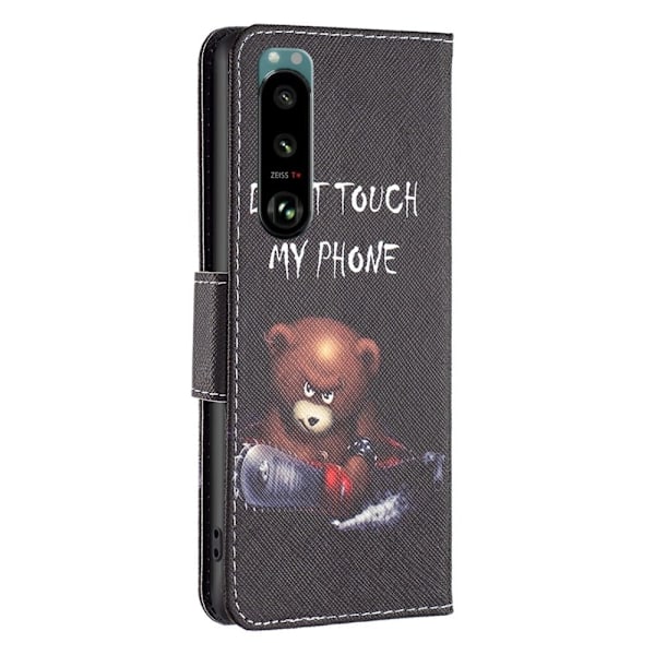Wonderland Sony Xperia 5 III flip etui - Bjørn Black