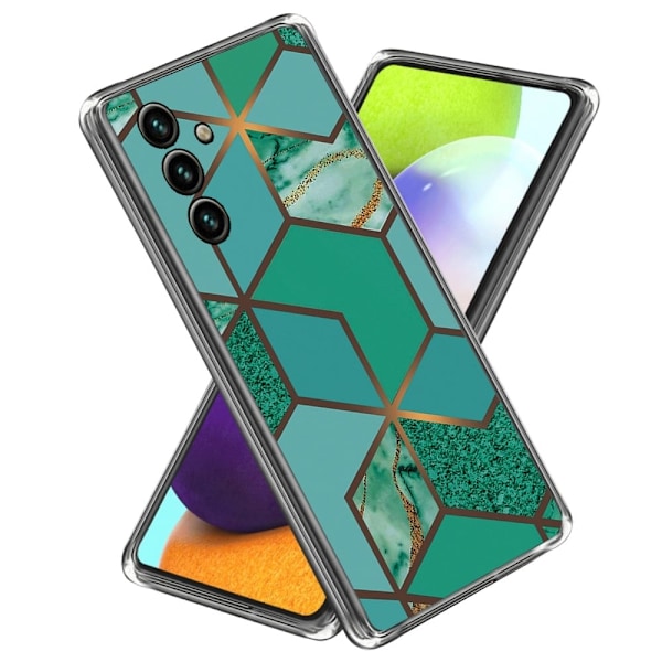 Marble Samsung Galaxy A34 5G Etui - Teal Marmor Tile Green
