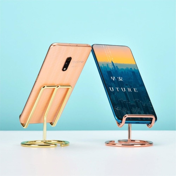 Universal iron cell décor phone and tablet stand - Gold Guld
