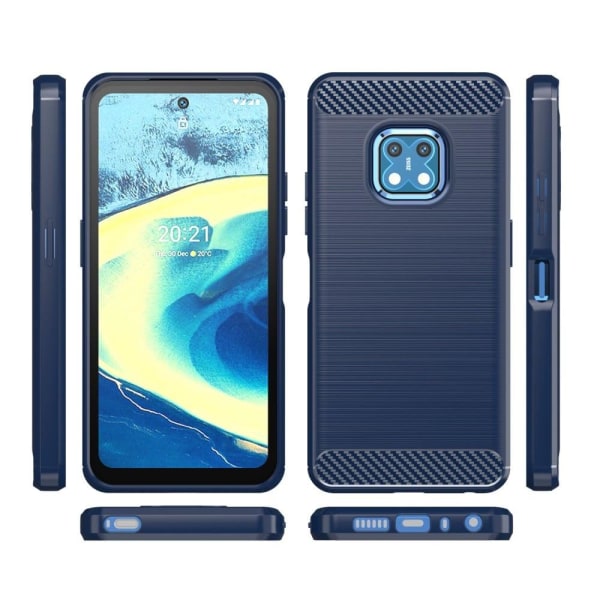 Carbon Flex Suojakotelo Nokia XR20 - Sininen Blue