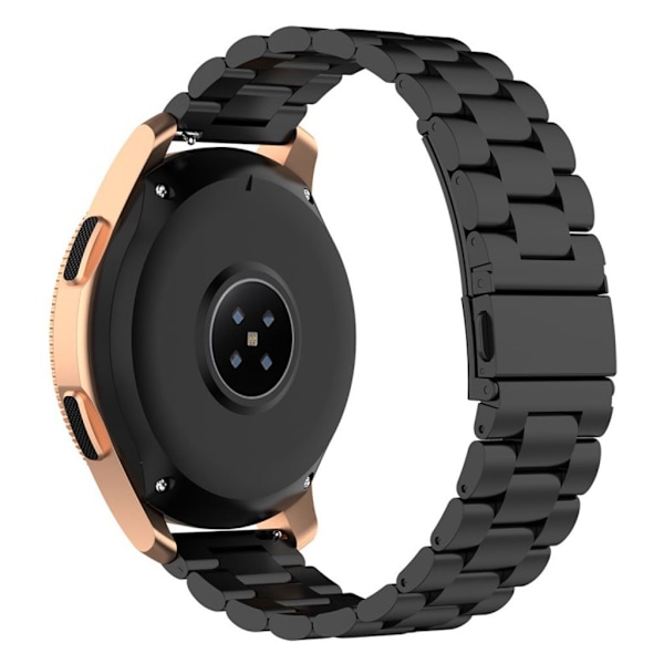 20 mm Samsung Galaxy Watch Active / Garmin Vivoactive 3 klockarmband i rostfritt stål - Svart Svart