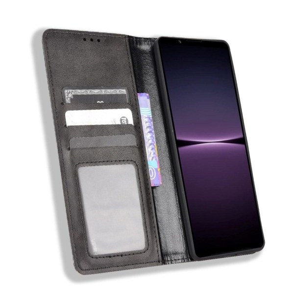 Bofink Vintage Sony Xperia 1 IV nahkakotelo - Musta Black