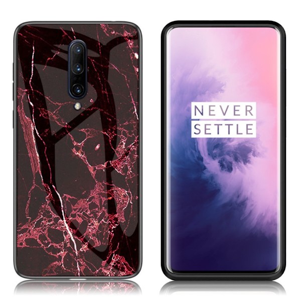 Fantasy Marble OnePlus 7 Pro deksel - Rød Red