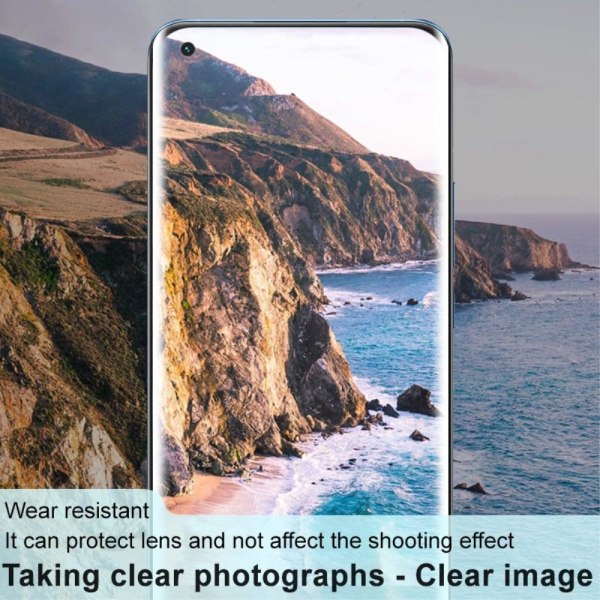 IMAK Xiaomi Mi 11 karkaistua lasia kameran linssin suojus + linssin suojus - Musta Transparent