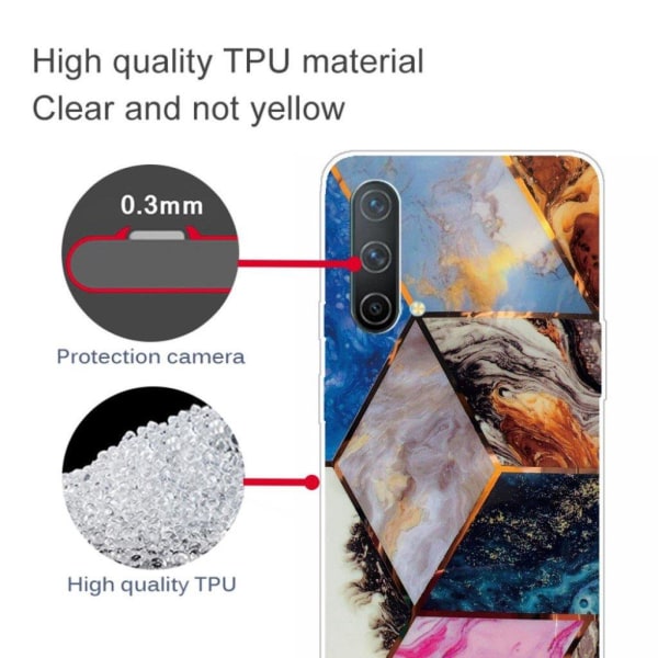 Marmormotiv OnePlus Nord CE 5G skal - Levande Marmorplattor multifärg