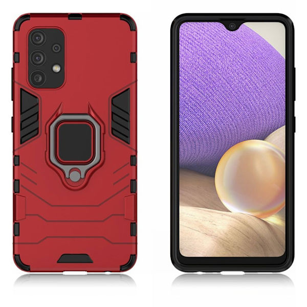 Ring Guard etui - Samsung Galaxy A32 - Rød Red