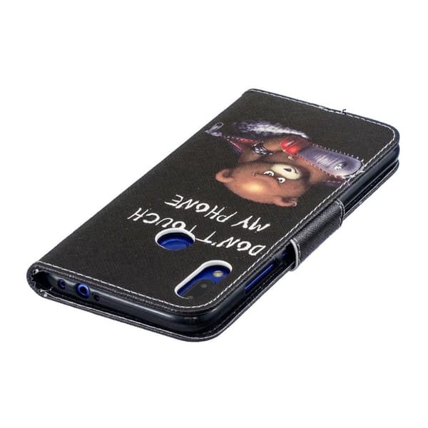 Wonderland Xiaomi Redmi Note 7 / Note 7S etui – Bjørn og AdvarelserKronblademønster Multicolor
